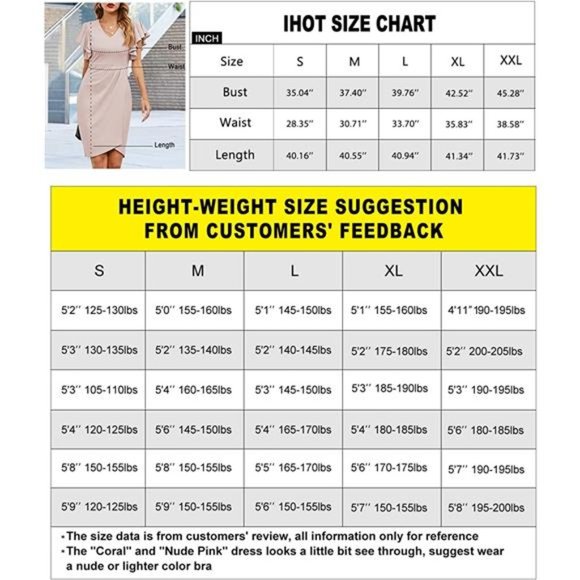 Women's V Neck Ruffle Sleeve Bodycon Sheath Wrap Ruched  Cocktail  Dresses - Picture 4 of 4